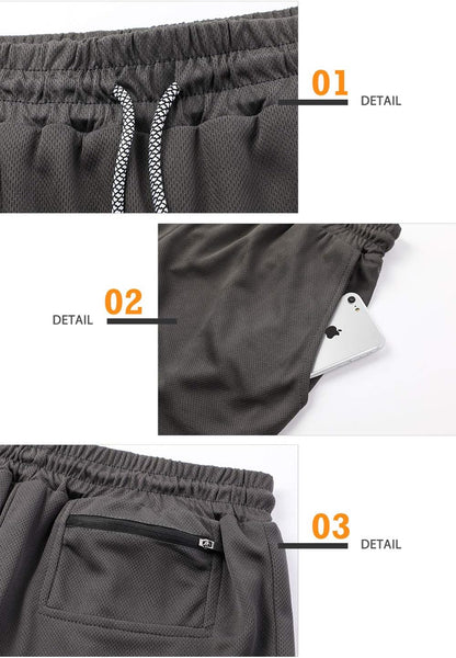 Mens Running Shorts，Workout Running Shorts for Men，2-In-1 Stealth Shorts， 7-Inch Gym Yoga Outdoor Sports Shorts